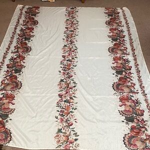 Holiday Turkey and Pumpkin Tablecloth